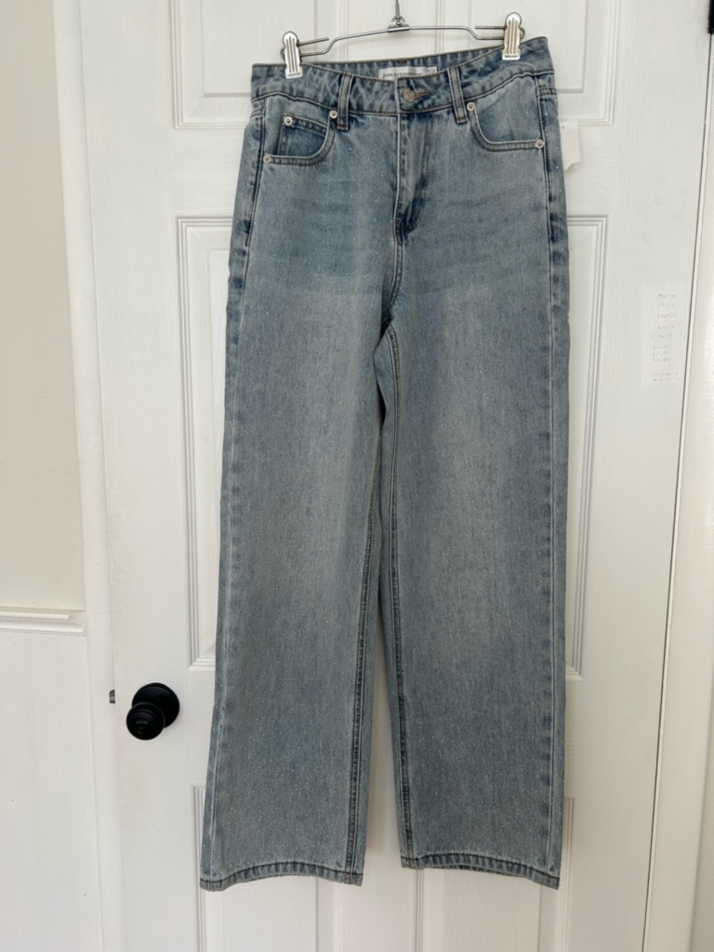 Torn by Ronny Kobo Embellished Rhinestone Jeans